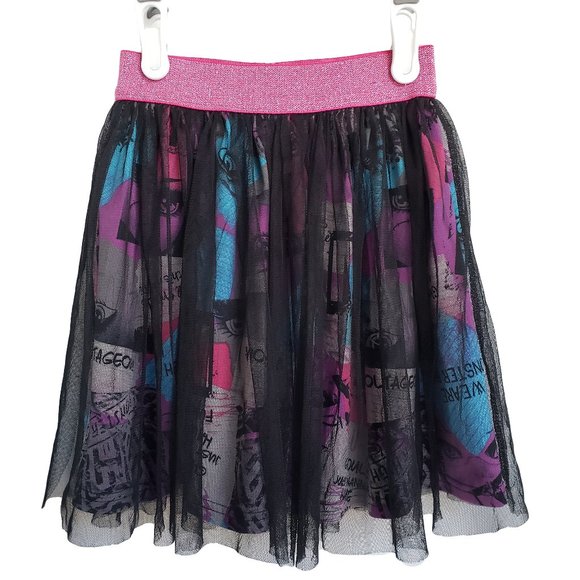 monster high Other - MONSTER HIGH Black & Glittery Pink Tutu S (7/8)